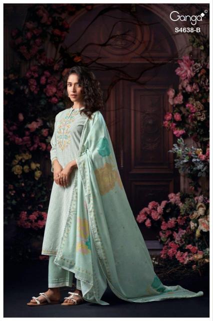 Ganga binaara 4638 dress material wholesale market in thrissur